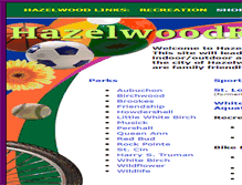 Tablet Screenshot of hazelwoodrecreation.com